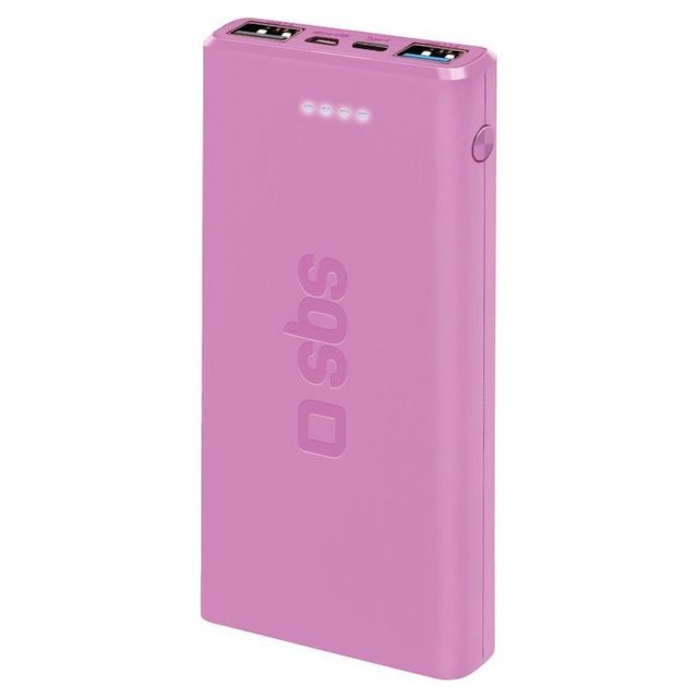 Power Bank FAST CHARGER 18W Li-Polymer Battery Intelligent Charge Pink (10000mAh) TTBB10000FASTP