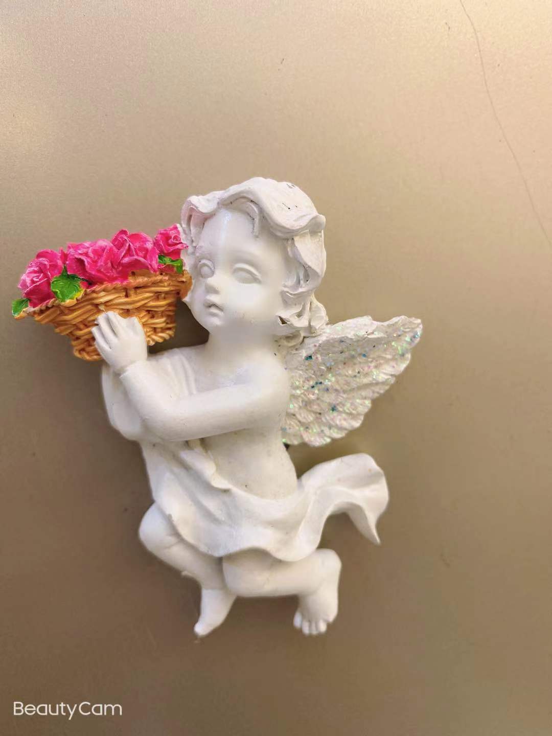 Flower basket angel