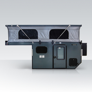 Slide in Truck Camper with Side Door for Tacoma Hilux Ranger, Slide Out Flatbed Pickup Camper Lightweight Aluminum - Product Image 1