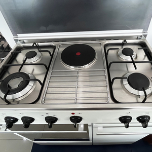 Cuisinière à gaz autonome 5 brûleurs avec four en verre trempé pour cuisine et boulangerie, à vendre - Product Image 2