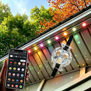 Lumières de Noël programmables toute l'année 12V 24V 36V pour extérieur, étanches IP68, pour toits et maisons résidentielles - Product Image 1