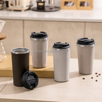 Gobelets à café isothermes personnalisés Emerit 2026 de 350 ml/500 ml, écologiques, avec ventouses et revêtement en acier inoxydable 18/8