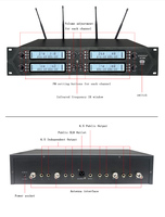 Ensemble de microphones acoustiques UHF professionnels à 8 canaux, microphone sans fil à col de cygne pour salles de conférence, sans câble