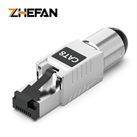 Zefan steker Modular konektor Rj45 Cat8 tanpa sikat