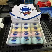 Juguete de Plástico para Apretar y Jugar con Bloques de Construcción, Simulación de Comida, Pelota Hecha a Mano de Rebote Lento