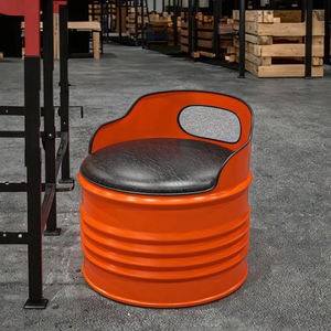 Muebles de Bar Comerciales Modernos de Estilo Industrial Vintage, Juego de Mesa y Sillas de Hierro Forjado con Tambor de Aceite, para Cafetería, Tienda de Té con Leche, Estilo Moderno - Product Image 2