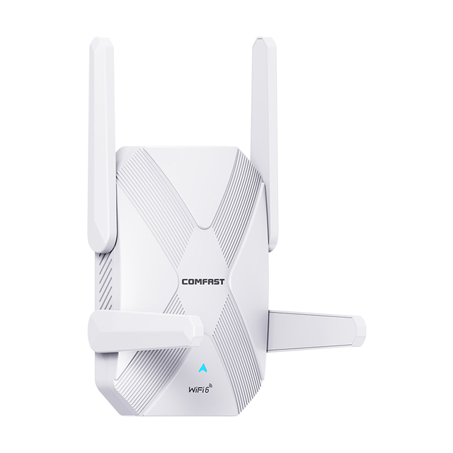 Comfast  High Power WiFi 6 Repeater 2700Mbps Dual Band Wireless Extender Gigabit Port WiFi Signal Booster OEM Factory Supply