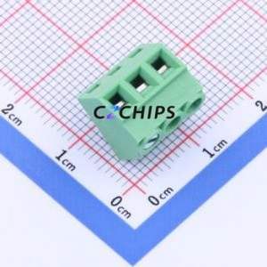 JL102-38103G01 Screw Terminal Block Through hole Component (THT),P=3.81mm Connector 1x3P 3.81mm Green Through Hole - Product Image 1