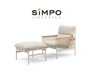 SIMPOLIFESTYLE Mobilier d'extérieur haut <span class=keywords><strong>de</strong></span> gamme OLIVIA <span class=keywords><strong>Fauteuil</strong></span> <span class=keywords><strong>de</strong></span> jardin <span class=keywords><strong>de</strong></span> <span class=keywords><strong>luxe</strong></span> Terrasse Hôtel <span class=keywords><strong>Piscine</strong></span> Canapé en aluminium et tissu Chaise longue - Product Image 2