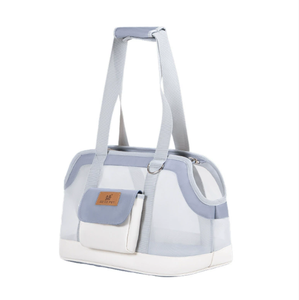 Ligero Transpirable Nylon Moda Malla sólida Cierre de botón ajustable Mochila ecológica para perros Portador de mascotas-Facilidad urbana - Product Image 3