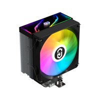 Enfriador de CPU para Computadora de Juegos Y400F, Disipador de Calor con Logotipo de Espejo Infinito ARGB y Ventilador de Refrigeración