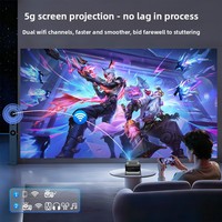 HA109 Projecteur intelligent de nouvelle génération pour cinéma maison, décodage ultra haute définition 1080p, projecteur pour téléphone