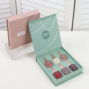 Luxury Custom Printed pink Empty Paper Cardboard Cosmetic Nail Polish Essential Oil Magnetic <b>Gift</b> <b>Box</b> Packaging - Product Image 2