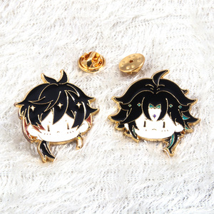 Broche de Metal Esmaltado Personalizado con Diseño de Personaje de Dibujos Animados de <span class=keywords><strong>Genshin</strong></span> <span class=keywords><strong>Impact</strong></span>, de Alta Calidad, con Cierre de Mariposa, Insignia de Solapa, Pin de Anime - Product Image 4