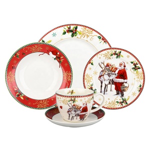 Décoration d'intérieur Assiettes en céramique de Noël personnalisées en porcelaine osseuse antique - Product Image 2