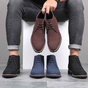 <span class=keywords><strong>Scarpe</strong></span> Classiche da <span class=keywords><strong>Uomo</strong></span> Taglia 39-44 in Pelle Nubuck Stile Britannico <span class=keywords><strong>Scarpe</strong></span> in Pelle di Grande Taglia per Business e Casual - Product Image 2
