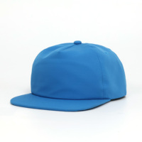 5-delige op maat gemaakte logo-borduurpatch sport pet met ongestructureerde snapback sluiting en effen petten