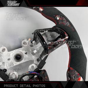 <span class=keywords><strong>Volant</strong></span> en fibre de carbone forgée rouge personnalisé d'usine avec LED et chauffage pour Kia Stinger 2018-2024 Sedan GT GTS GT1 GT2 GT-<span class=keywords><strong>Line</strong></span> - Product Image 4