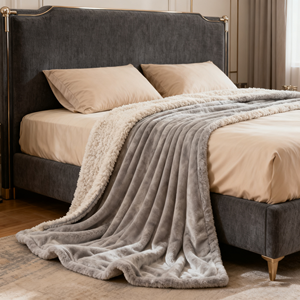 شعار مخصص بطانية صوف للبالغين لينة قابلة للغسل الفانيلا للسرير الأزواج الحميمة للماء رمي دفقة مقاومة - Product Image 5