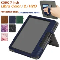 Etuis de stock pour lecteur de livre électronique pour Kobo Libra Color/2/H2O & Tolino Vision Compatible 7 pouces étui de protection pour tablette