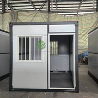 Maison conteneur pliable directement de l'usine, structure préfabriquée légère pour des projets d'installation rapide sur site