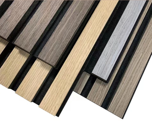 Panel Acústico de Pared de Madera de Densidad Media, Revestimiento de Techo Interior, Panel Acústico Acanalado para el Hogar - Product Image 5