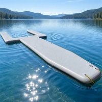 Plateforme flottante gonflable InflaToGo en PVC, île flottante, SUP, utilisation en eau de mer, capacité 100-500 kg