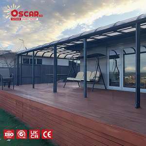 <span class=keywords><strong>Toldo</strong></span> de Ventana Impermeable de Aleación de Cuatro Lados, Estilo Fijo para Villa, Aislamiento Térmico, Ideal para Jardín, Patio, Balcón - Product Image 1