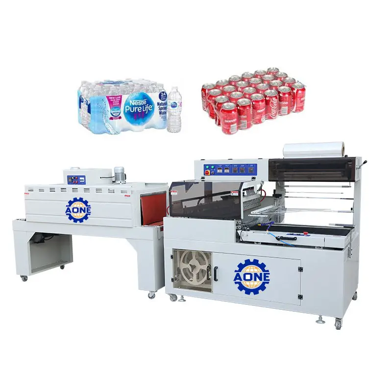 Multi-function Bottle Shrink Wrapping Packaging Machine With Heat Shrink Tunnel
