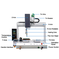 Robot de hierro de soldadura de 5 ejes, eje de rotación XYZ, PCB automático/USB/cable de datos, robot de soldadura, máquina de soldadura de hierro