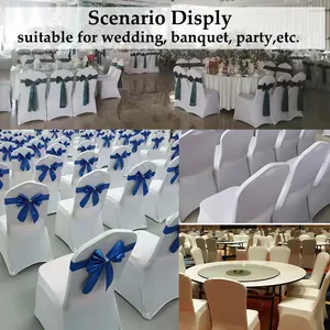 Fornitura di fabbrica coprisedili per sedie da sposa coprisedili elasticizzati in Spandex coprisedie elastiche per banchetti da pranzo per la festa di nozze