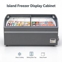Congélateur et Réfrigérateur Électrique Commercial Compact à Double Porte en Verre à Refroidissement Direct pour Cuisine - Équipement de Réfrigération