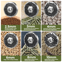Nouvelle machine à granulés/transformer les céréales pour animaux de petite taille, volailles et bétail, à faible coût, pour la paille et les grains de maïs, capacité de 500-2500 kg/h