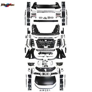Recién llegado, parrillas de coche, parachoques, accesorios de kit de carrocería para Toyota <span class=keywords><strong>Hiace</strong></span> 2019-2023, actualización a AF60D, Kit de carrocería de estilo Master Edition - Product Image 6