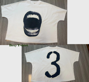 Tshirt a doppio strato con Tshirt a forma di peso massimo su misura con Logo ricamato in stile oversize Casual con stampa <span class=keywords><strong>3D</strong></span> - Product Image 1