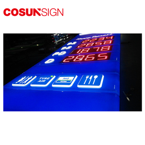 Placa de Sinalização <span class=keywords><strong>LED</strong></span> de Alumínio de Alta Qualidade à Prova d'Água com 10000 Lumens Caixa de Luz Publicitária Premium para Posto de Gasolina - Product Image 6