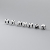 Perle intercalaire en argent Sterling 925 personnalisée, avec lettres initiales, forme carrée, pour bricolage, 50 pièces