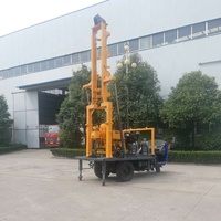 Conduite 200m 230m Tricycle Trois Roues Hydraulique Puits D'eau Forage Pour Sol Souterrain Forage Équipement Machine