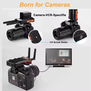 USD432 livraison gratuite 3 pièces ensemble = 1TX + 2RX 250 mètres hd mi émetteur récepteur sans fil avec batterie HD diffusion en direct VRRIIS 900S - Product Image 4