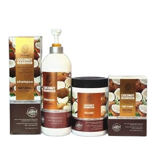 Ensemble de soins capillaires au shampooing naturel Heniways, <span class=keywords><strong>essence</strong></span> pure biologique, kératine, huile de noix de <span class=keywords><strong>coco</strong></span>, shampooing et revitalisant - Product Image 2