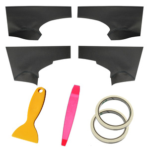 Microfiber Leather <b>Door</b> Panel <b>Trim</b> Kit For 2008-2013 Honda Fit Second Generation Adhesive Installation Modification Upgrade - Product Image 3