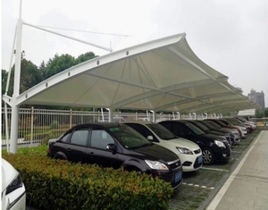 Nhà Máy Bán Buôn Giá Đồ Nội Thất Nhà Pergola Mái Hiên Nhà Để Xe Mái Kim Loại Carport Ngoài Trời Không Thấm Nước Xe Kiến Trúc Màng - Product Image 3