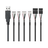 Cable de Datos Interno para Módulo de Pantalla Táctil, Conector de Terminal USB a PH2.0 XH2.54 Dupont 4P 5P, Componentes Electrónicos en Existencia