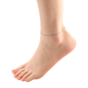 Amy Amy Fashion <b>Anklet</b> Stainless Steel <b>Silver</b> Plated Classic Women's Party Jewelry T2026 - Product Image 4