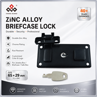 Serrure de boîte personnalisable en alliage de zinc, verrou de sécurité classique chromé antirouille avec logo couleur pour bijoux, mallette, boîte lumineuse