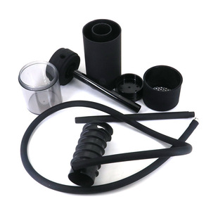 Nouveauté : Mini chicha en acrylique <span class=keywords><strong>Shasha</strong></span> avec lumière LED, chicha portable avec effet miroir, vente en gros - Product Image 4