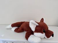 Quantité minimale de commande bas sur mesure petit intelligent activé pondéré chaud PP coton maille renard peluche peluche jouets bébé réconfortant cadeau de pâques