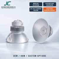 Projecteur LED UFO AC étanche IP65 100W-200W en alliage d'aluminium pour entrepôt, usine, salle de sport, certifié FCC/ETL