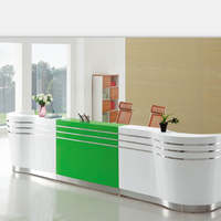Table de réception en bois moderne blanc, bureau, hôtel, Spa, Salon de beauté, hôtel, table de réception, livraison gratuite, chine