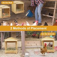 Nichoir mural moderne de luxe en bois pour poules, boîte à œufs portable et facile à assembler pour poulaillers, poules et canards, utilisation extérieure